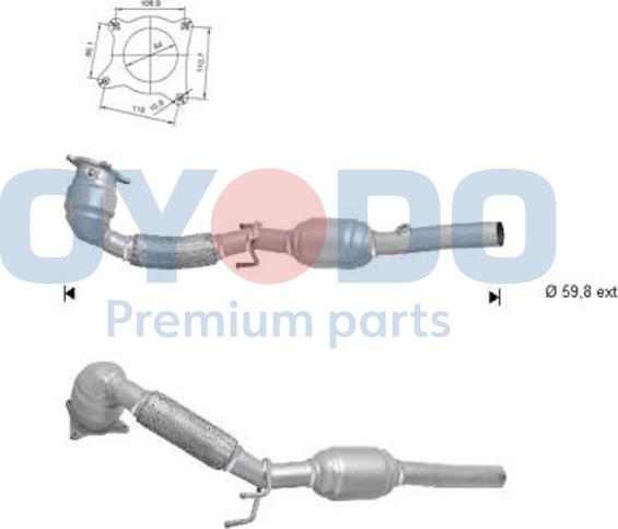 Oyodo 10N0147-OYO - Катализатор vvparts.bg