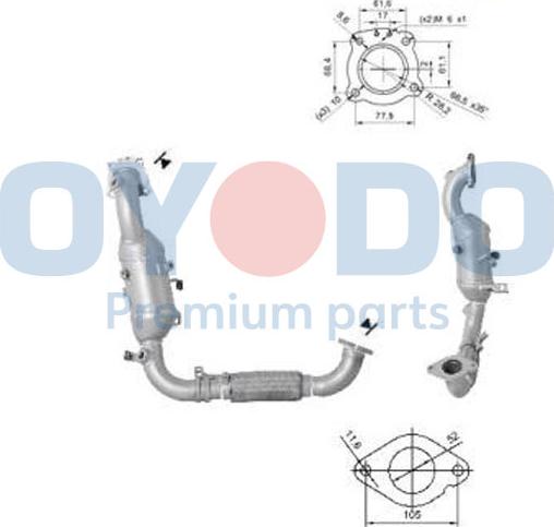 Oyodo 10N0155-OYO - Катализатор vvparts.bg