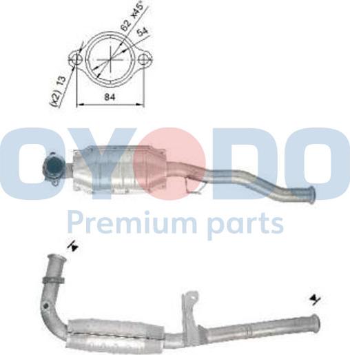 Oyodo 10N0115-OYO - Катализатор vvparts.bg