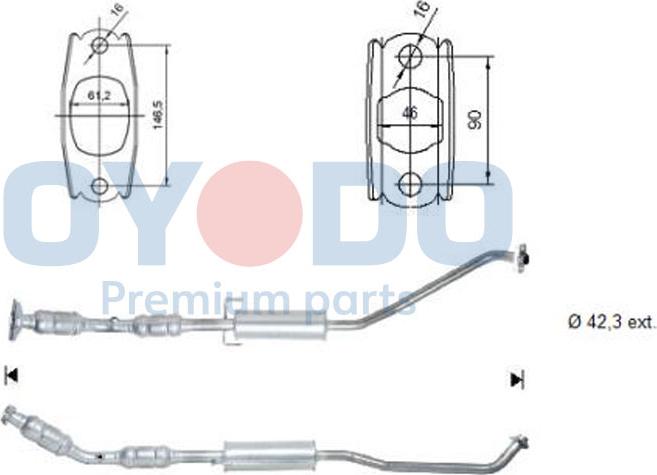 Oyodo 10N0120-OYO - Катализатор vvparts.bg