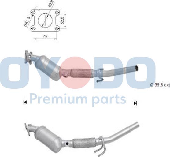 Oyodo 10N0123-OYO - Катализатор vvparts.bg