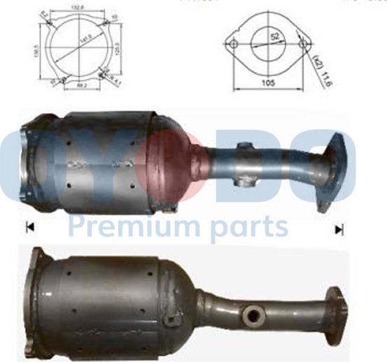 Oyodo 20N0093-OYO - Филтър за сажди / твърди частици, изпускателна система vvparts.bg