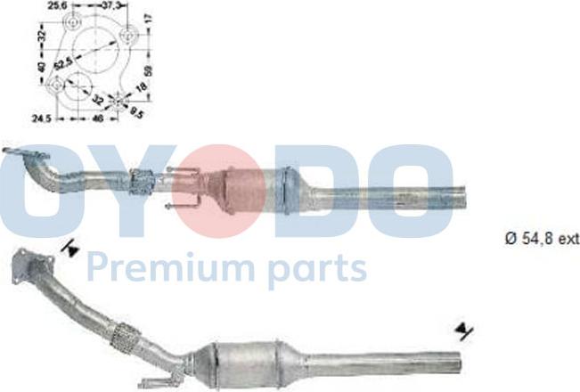 Oyodo 20N0061-OYO - Катализатор vvparts.bg