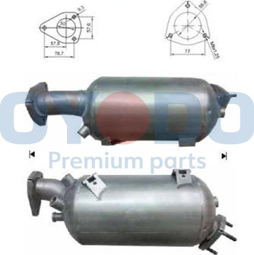 Oyodo 20N0005-OYO - Филтър за сажди / твърди частици, изпускателна система vvparts.bg