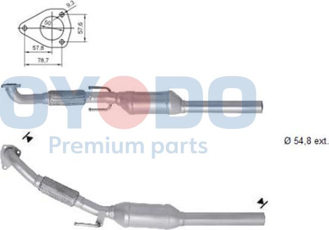 Oyodo 20N0100-OYO - Катализатор vvparts.bg