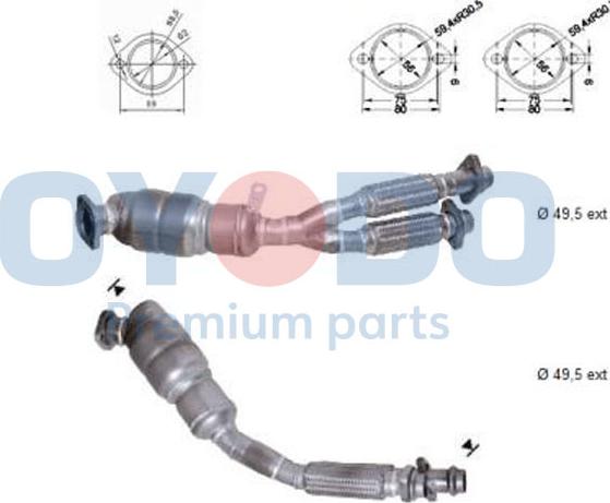 Oyodo 20N0114-OYO - Катализатор vvparts.bg