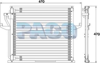 PACO CL3994 - Кондензатор, климатизация vvparts.bg