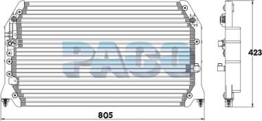 PACO CL3946 - Кондензатор, климатизация vvparts.bg