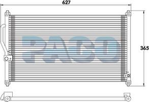 PACO PL3955 - Кондензатор, климатизация vvparts.bg