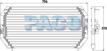 PACO CL3916 - Кондензатор, климатизация vvparts.bg