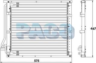 PACO CL3938 - Кондензатор, климатизация vvparts.bg