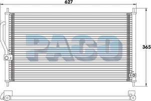 PACO PL3933 - Кондензатор, климатизация vvparts.bg