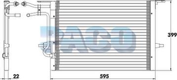 PACO CL3069 - Кондензатор, климатизация vvparts.bg