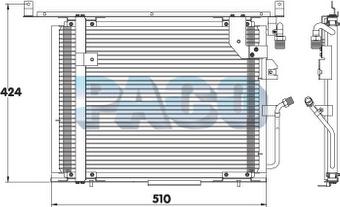 PACO CL3060 - Кондензатор, климатизация vvparts.bg