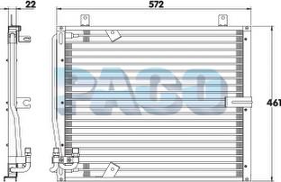 PACO CL3128 - Кондензатор, климатизация vvparts.bg