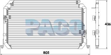PACO CL3844 - Кондензатор, климатизация vvparts.bg