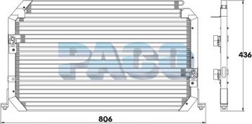 PACO CL3850/A - Кондензатор, климатизация vvparts.bg