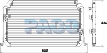 PACO CL3850/B - Кондензатор, климатизация vvparts.bg