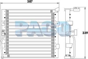 PACO CL3866 - Кондензатор, климатизация vvparts.bg