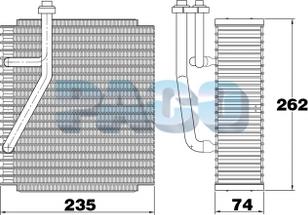 PACO EL7095 - Изпарител, климатична система vvparts.bg