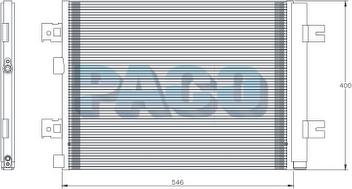 PACO MP5361 - Кондензатор, климатизация vvparts.bg
