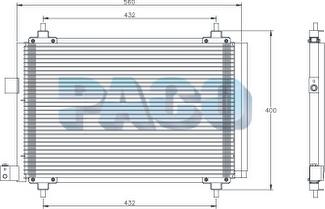 PACO PL5440 - Кондензатор, климатизация vvparts.bg