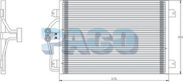 PACO PL5457 - Кондензатор, климатизация vvparts.bg