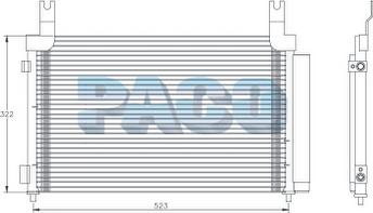 PACO PL5414 - Кондензатор, климатизация vvparts.bg