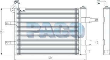 PACO PL5415 - Кондензатор, климатизация vvparts.bg