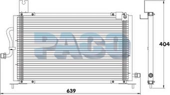 PACO PL5348 - Кондензатор, климатизация vvparts.bg