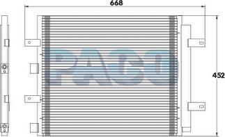 PACO PL3491 - Кондензатор, климатизация vvparts.bg