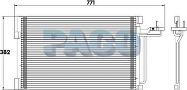 PACO PL3445 - Кондензатор, климатизация vvparts.bg