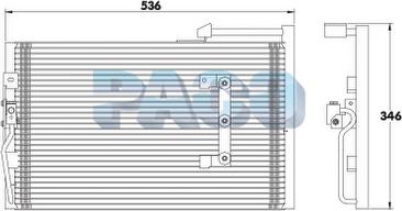 PACO PL3412 - Кондензатор, климатизация vvparts.bg