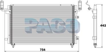 PACO PL3485 - Кондензатор, климатизация vvparts.bg