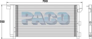 PACO PL3596 - Кондензатор, климатизация vvparts.bg