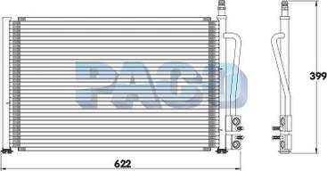 PACO PL3655 - Кондензатор, климатизация vvparts.bg