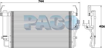 PACO PL3687/RD - Кондензатор, климатизация vvparts.bg