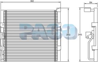 PACO PL3866 - Кондензатор, климатизация vvparts.bg