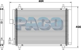 PACO PL3351 - Кондензатор, климатизация vvparts.bg