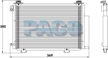 PACO PL3381 - Кондензатор, климатизация vvparts.bg