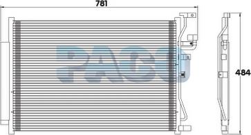 PACO PL3783 - Кондензатор, климатизация vvparts.bg