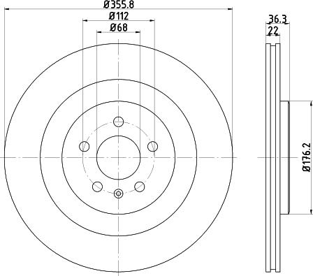 Pagid 54946 - Спирачен диск vvparts.bg