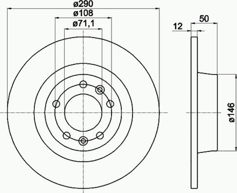 Pagid 54958PRO - Спирачен диск vvparts.bg