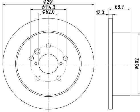 Pagid 54442 - Спирачен диск vvparts.bg