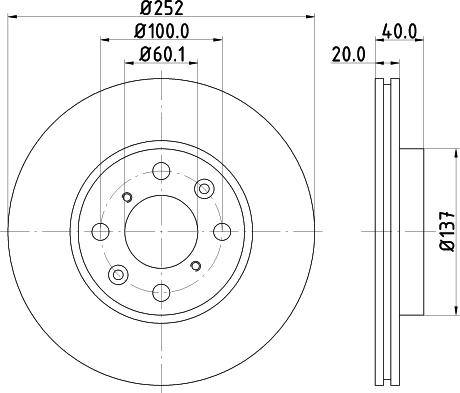 Pagid 54489 - Спирачен диск vvparts.bg