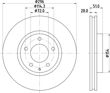 Pagid 54481 - Спирачен диск vvparts.bg