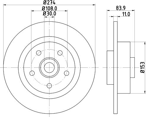 Pagid 54422 - Спирачен диск vvparts.bg
