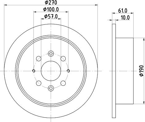 Pagid 54475 - Спирачен диск vvparts.bg