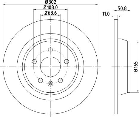 Pagid 54593 - Спирачен диск vvparts.bg