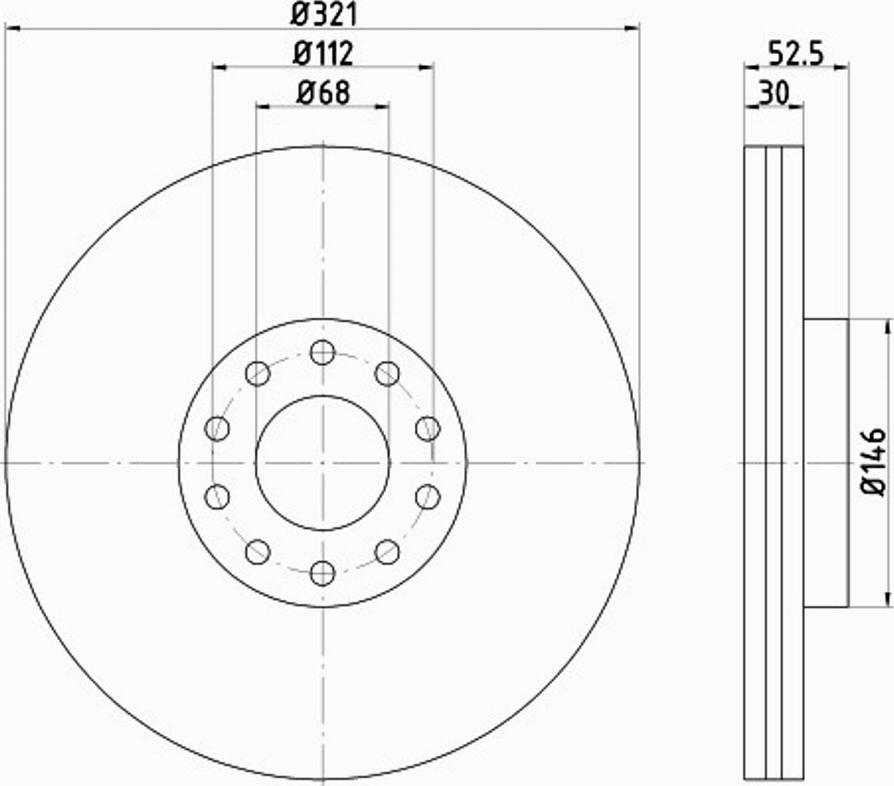 Pagid 54547PRO - Спирачен диск vvparts.bg